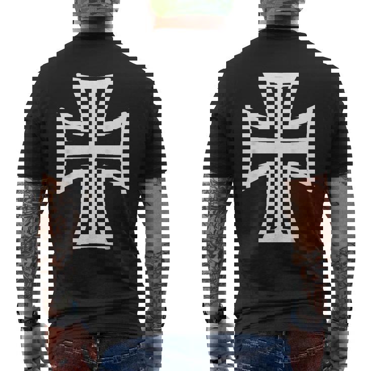 チェーンメール 面白い 中世の騎士 レン・フェア 馬上槍試合 メンズTシャツ バックプリント