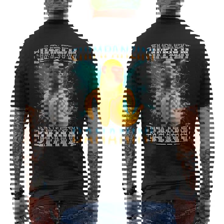 チンパンジーニ バナニーニ イタリアンブレイン 長袖tシャツ メンズTシャツ バックプリント