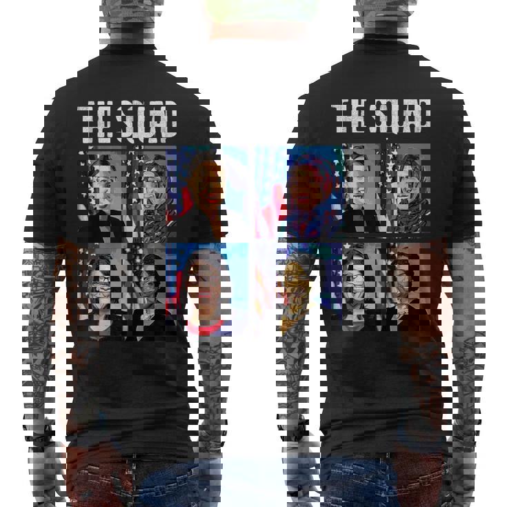 チーム Aoc ラシダ・トライブ・イルハン・オマール・アヤナ・プレスリー Woc ミーム メンズTシャツ バックプリント