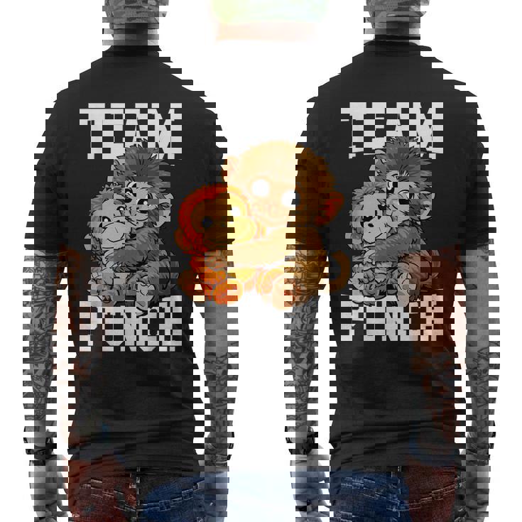 チームパンチ 放棄された猿 パンチくん ベイビーマカク メンズTシャツ バックプリント