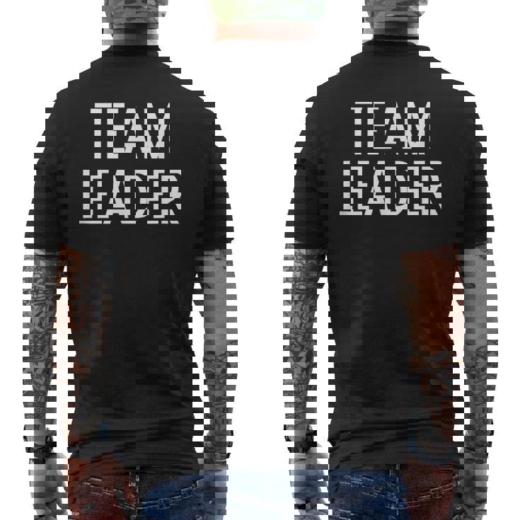 チームリーダー メンズTシャツ バックプリント