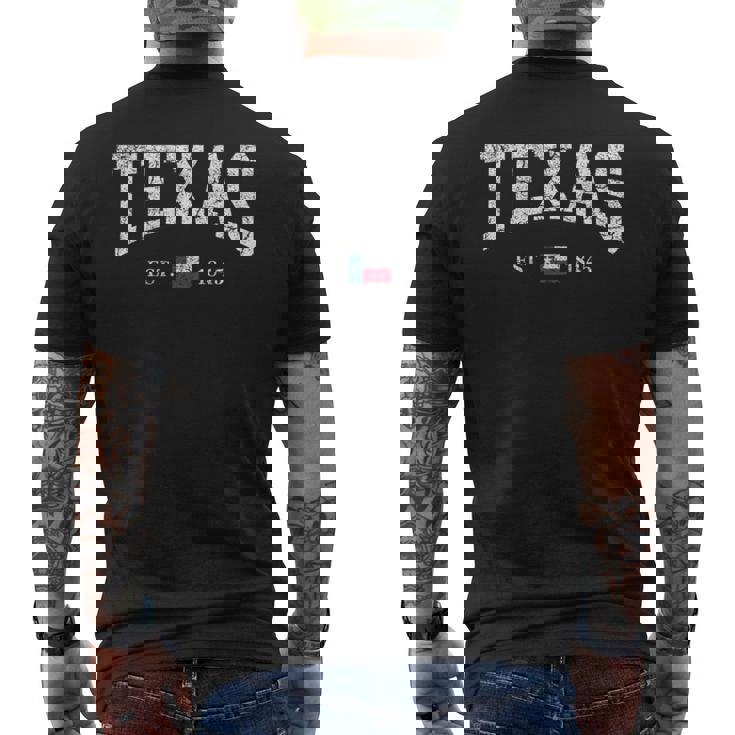 テキサスtシャツ レディース メンズ キッズ テキサス州旗 アンティーク調 長袖tシャツ メンズTシャツ バックプリント