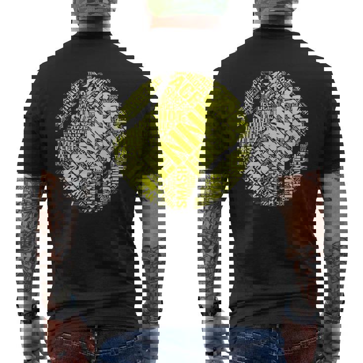 テニス 面白いtシャツ ボール おもしろ 服 ネタ メンズ レディース テニス部 おもしろグッズ 大人 子供 メンズTシャツ バックプリント