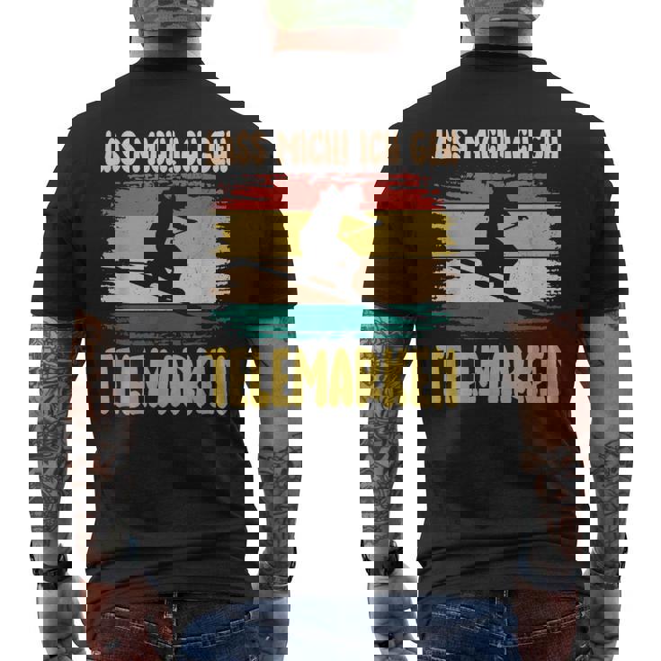 テレマーク Lass Mich Ich Geh Telemarken スキー メンズTシャツ バックプリント