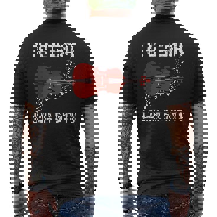 テンポは私が言うとおり メンズTシャツ バックプリント