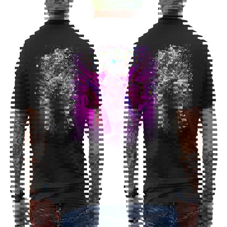 ディスコキャットレイブ メンズTシャツ バックプリント