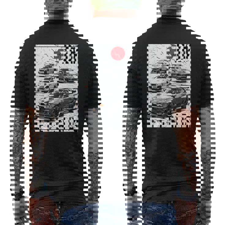 ディストレス Jdm レジェンズ レースカー 国旗 日本製 長袖tシャツ メンズTシャツ バックプリント