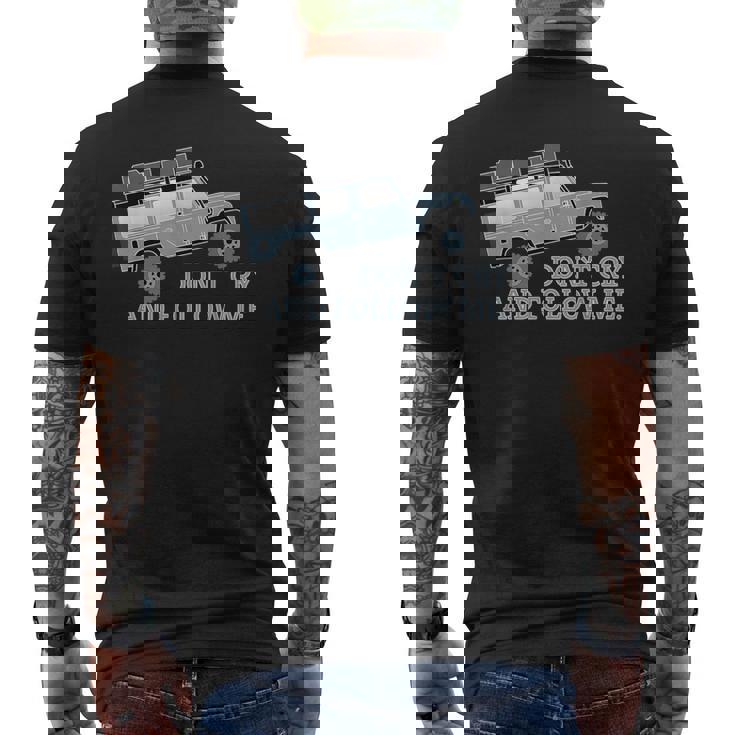 ディフェンダー ルーフテント オフロード 4X4 トラベル 乗り物 ギフト 面白い メンズTシャツ バックプリント