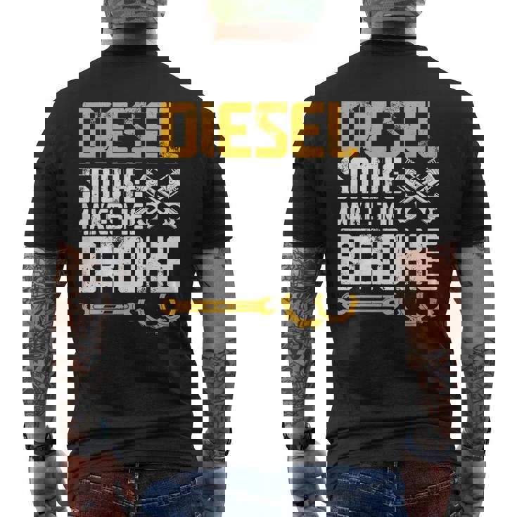 ディーゼルの煙で骨が折れる メンズTシャツ バックプリント