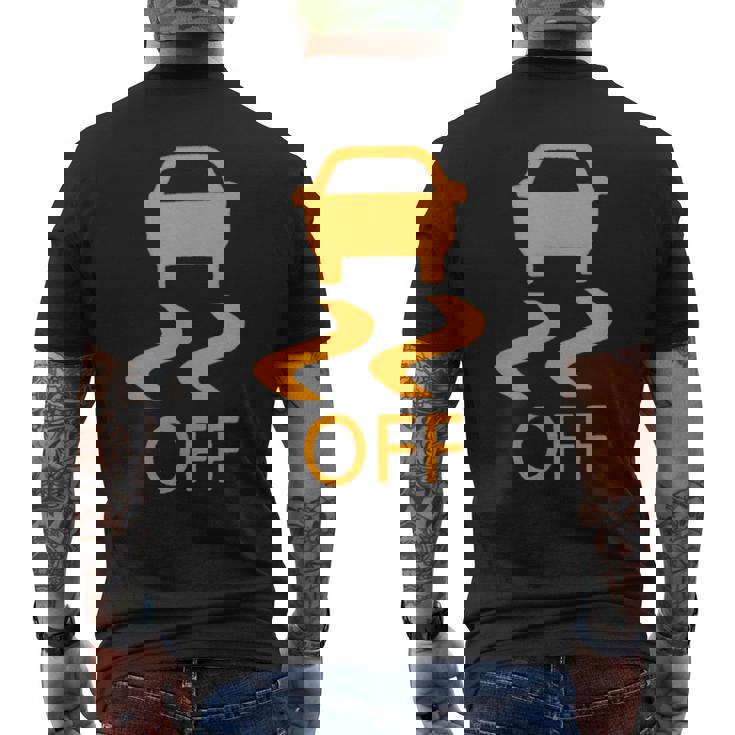 トラクションコントロールオフtシャツ メンズTシャツ バックプリント