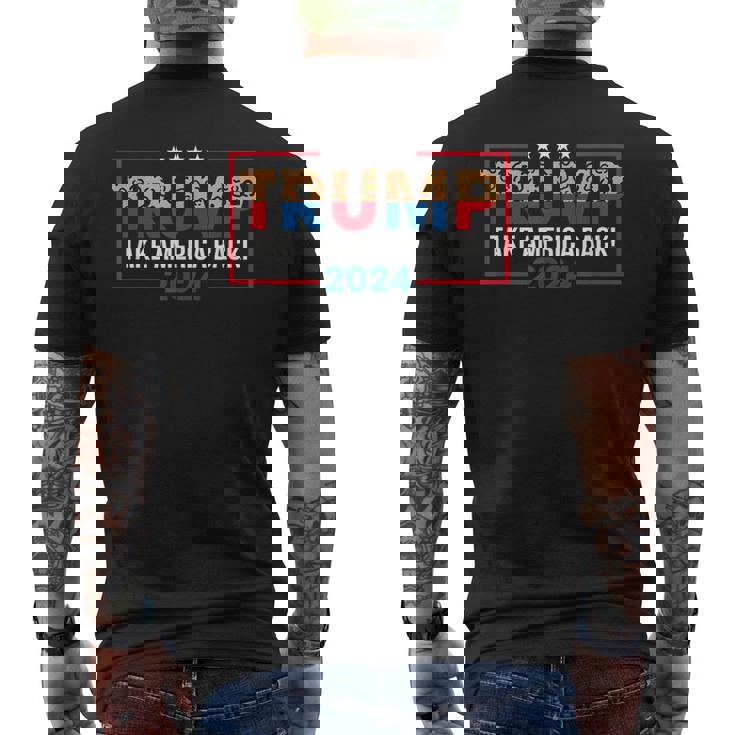 トランプ 2024 アメリカを取り戻す トランプ大統領 メンズTシャツ バックプリント