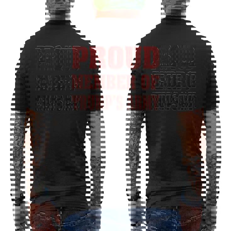 トランプの誇り高きメンバー陸軍シャツ投票トランプ大統領 メンズTシャツ バックプリント