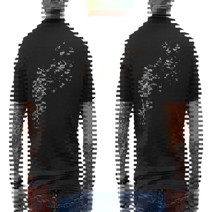 トンボ タンポポ メンズTシャツ バックプリント