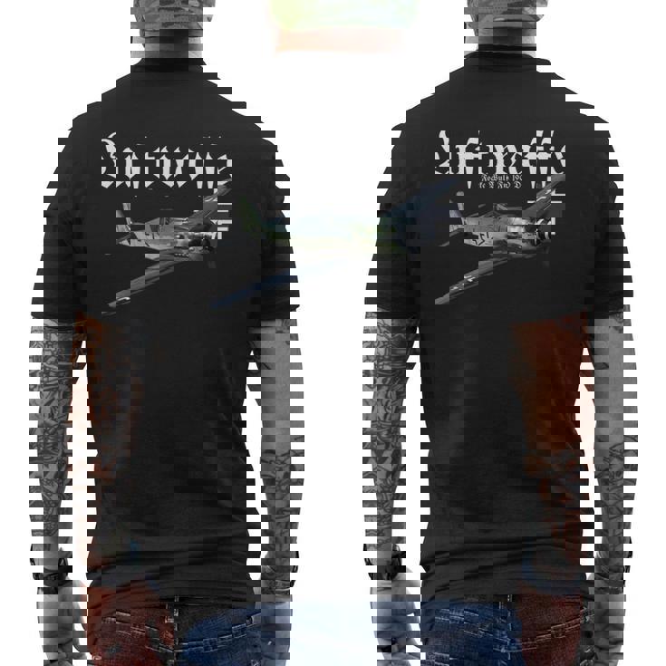 ドイツ ウォーバード I フォッケウルフ Fw 190 I Ww2 エアクラフト メンズTシャツ バックプリント