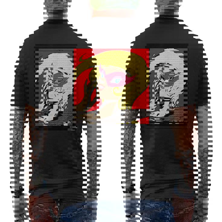 ドロンジョデザインh メンズTシャツ バックプリント