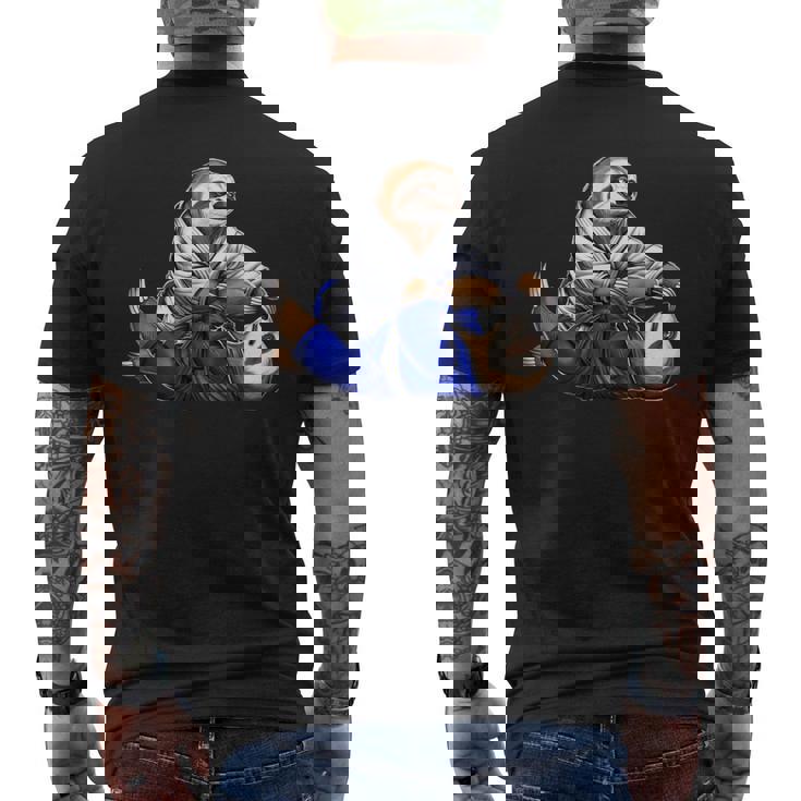 ナマケモノ ブラジリアン柔術 Bjj グラップリング 柔道 武道 メンズTシャツ バックプリント