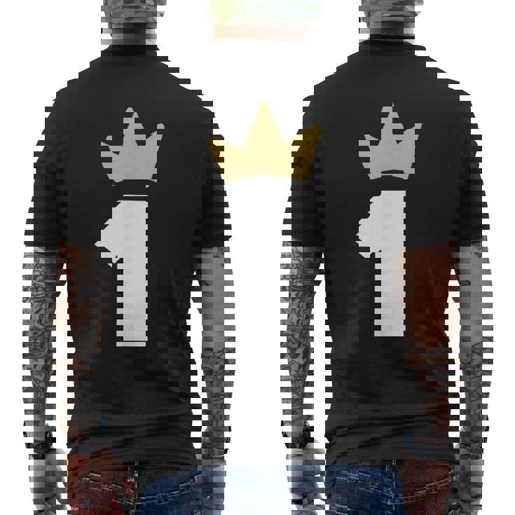 ナンバーワン 王冠 1年 1周年 メンズTシャツ バックプリント
