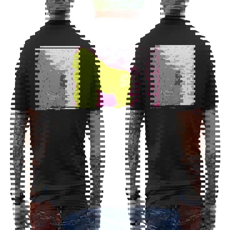 ニシゴリラのタロウさん 50 長袖tシャツ メンズTシャツ バックプリント