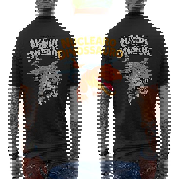ヌクレアーロ ディノサウロ ウイルス イタリアン ブレイン ミーム メンズTシャツ バックプリント