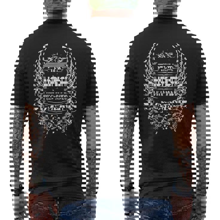 ノートン-チームノートンライフタイムメンバー-ノートンファミリー メンズTシャツ バックプリント