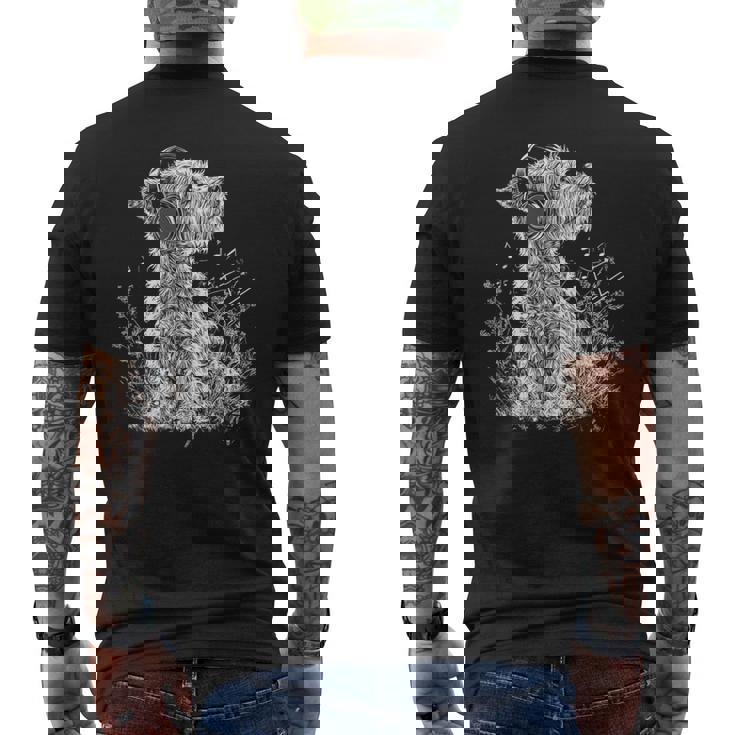 ノーフォークテリア ドッグミュージックヘッドホン ノーフォークテリア メンズTシャツ バックプリント