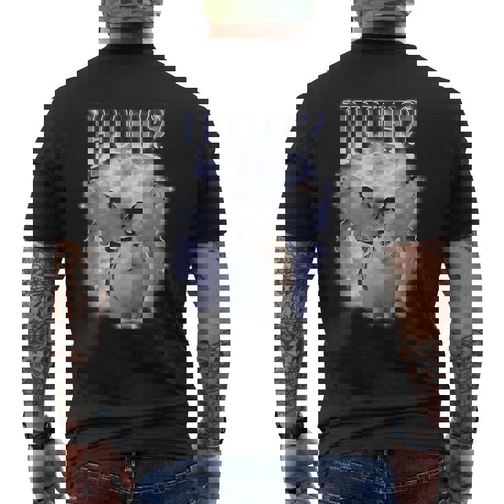 ハ゛ー キャット チョンキー ベンミーム 90年代 愚かな猫 特定 ダンク ミーム メンズTシャツ バックプリント