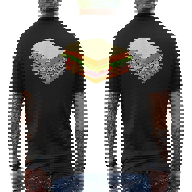 ハム&チーズサンドイッチ メンズTシャツ バックプリント