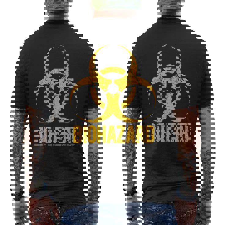 バイオハザード グランジスタイル アンティーク調 毒性 ビンテージ メンズTシャツ バックプリント