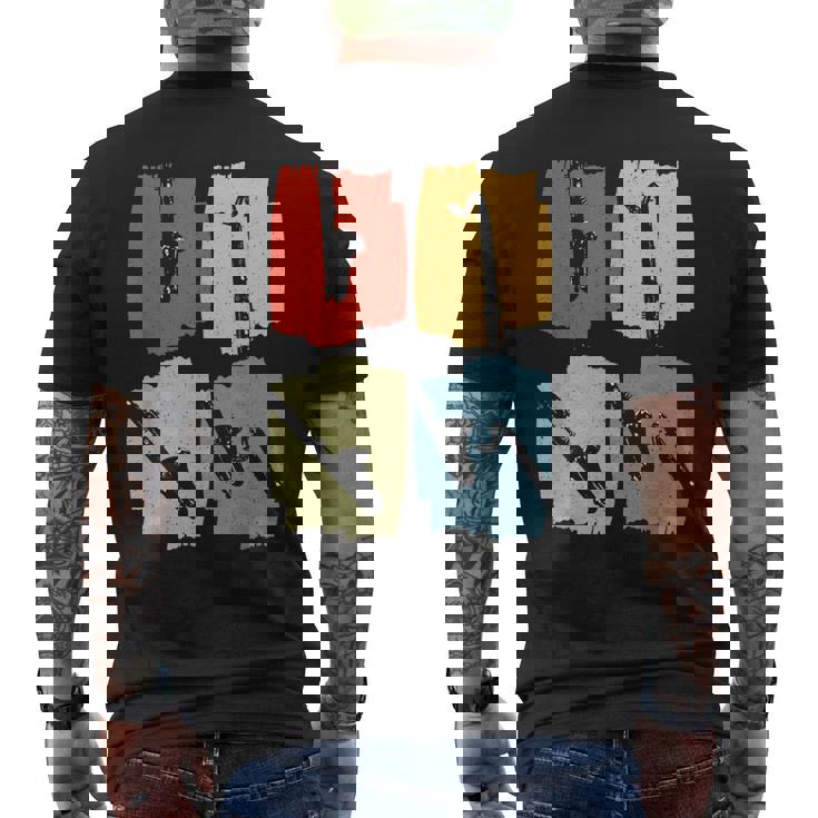 バス クラリネット レトロ メンズTシャツ バックプリント