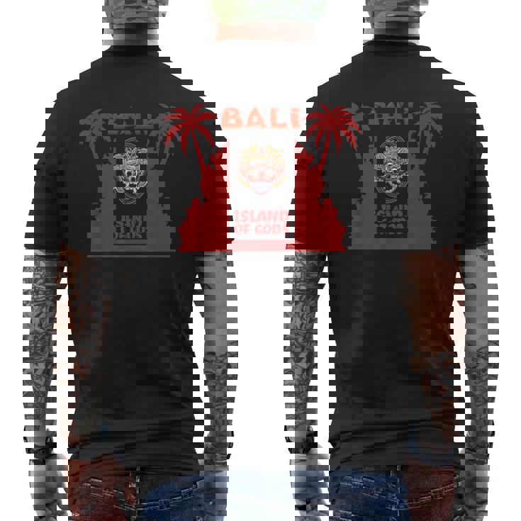 バリ島 バロンマスク バリの神話 邪悪な魔女 神殿 悪魔の女王 ガルダ バリ島 神 インドネシア 島 お土産 ウブド メンズTシャツ バックプリント