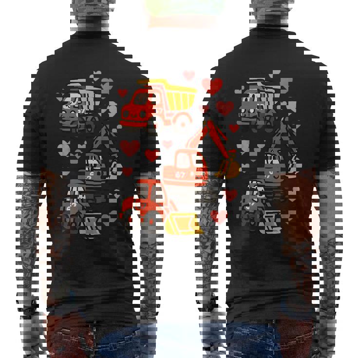 バレンタインデー 建設トラック 面白い 67 男の子 幼児 メンズTシャツ バックプリント