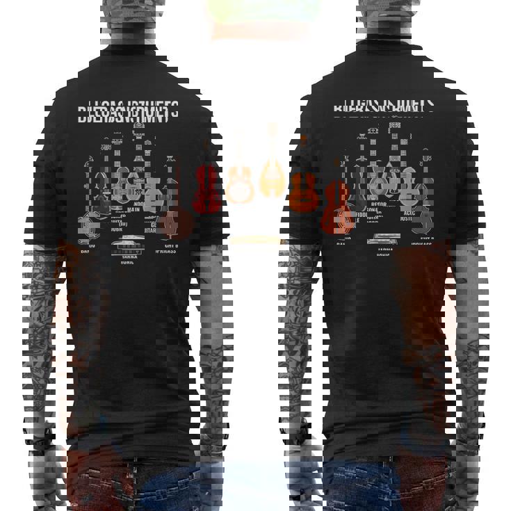 バンジョー ブルーグラス 楽器 ヴィンテージ 音楽 ファン バンジョー奏者 メンズTシャツ バックプリント