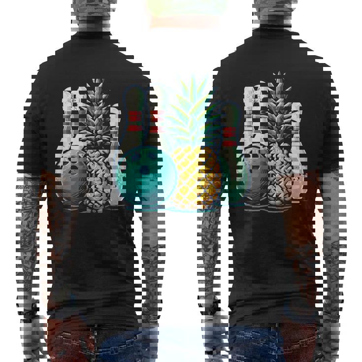 パイナップルボウリング メンズTシャツ バックプリント