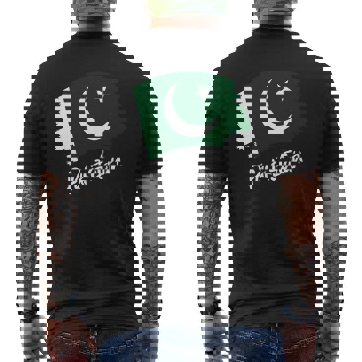 パキスタンの旗パキスタン 長袖tシャツ メンズTシャツ バックプリント