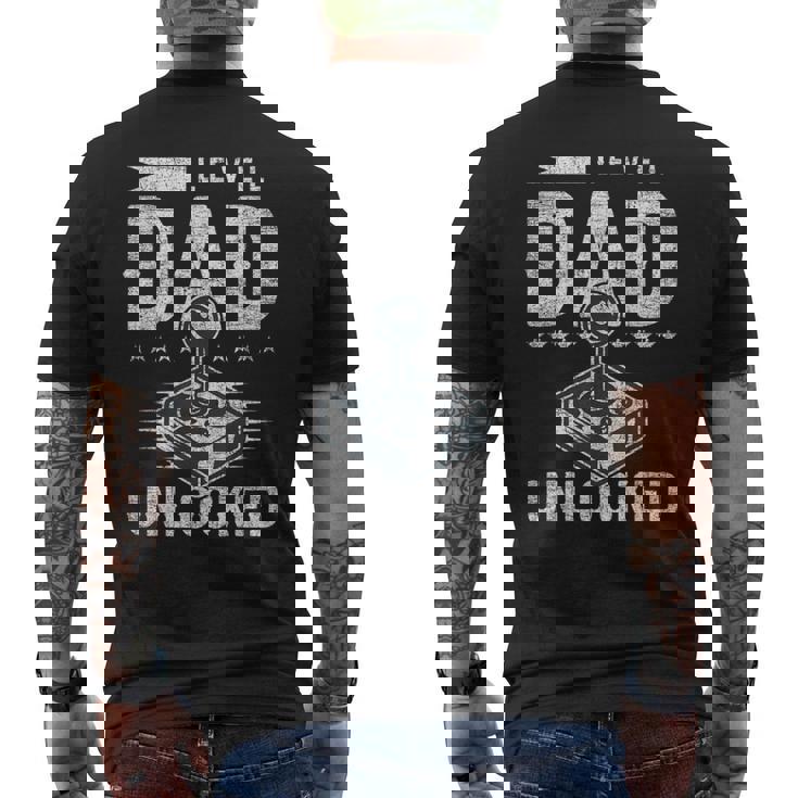 パパの誕生 新しいパパ ゲーム レベルパパのロック解除 メンズTシャツ バックプリント