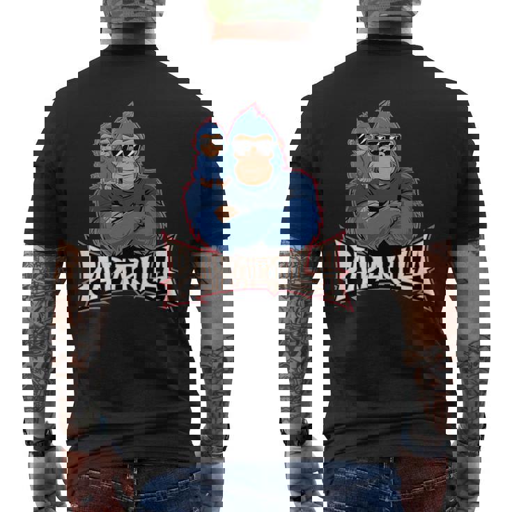 パパリラ 父娘ゴリラ 長袖tシャツ メンズTシャツ バックプリント