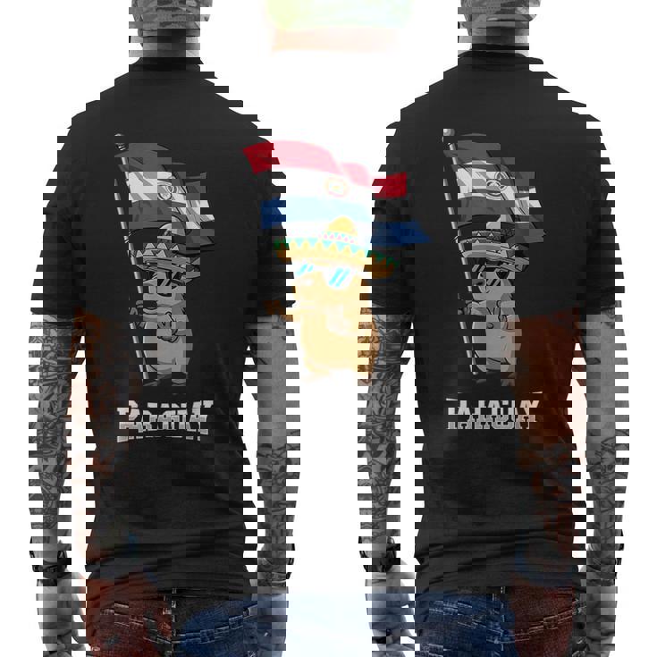 パラグアイ国旗 パラグアイのプライド メンズTシャツ バックプリント