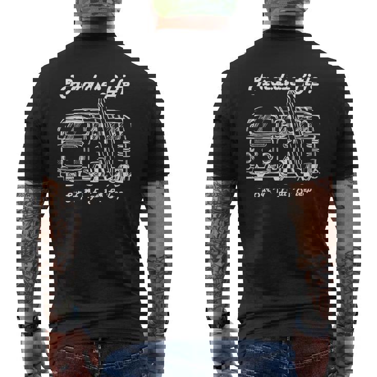 パラダイスサーフイートスリープハワイ 長袖tシャツ メンズTシャツ バックプリント