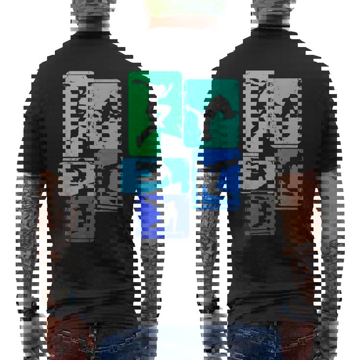 パルクールトレーサーフリーランナーフリーランニングキッズボーイズメンズ メンズTシャツ バックプリント