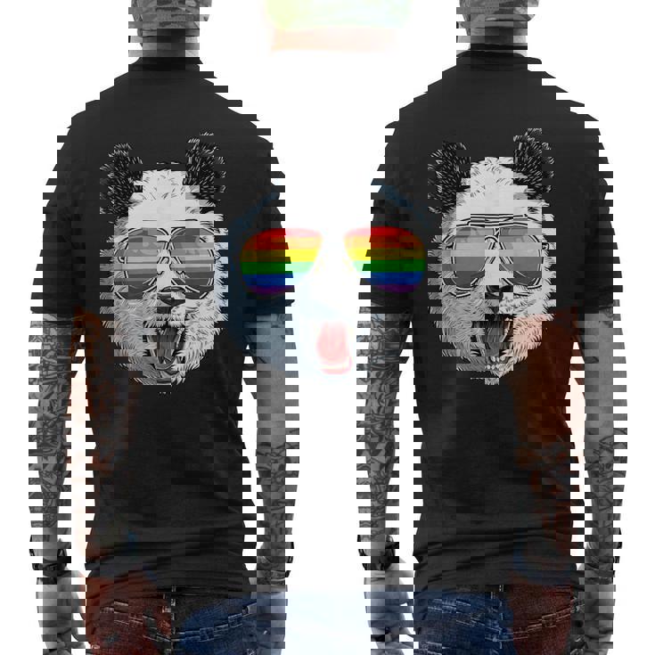 パンダ ゲイプライド Lgbt レインボーフラッグ サングラス Lgbtqギフト メンズTシャツ バックプリント