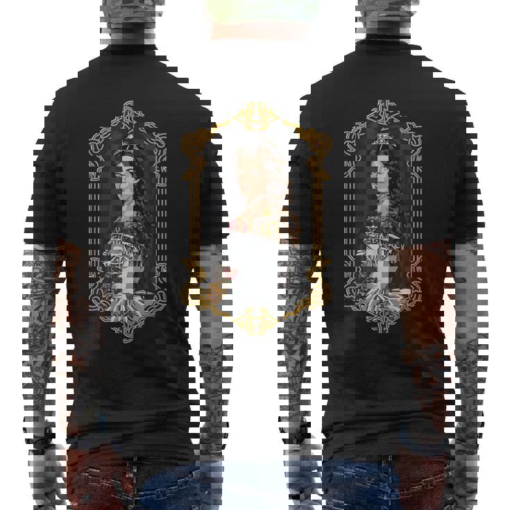 ヒップスター シッシ オーストリア皇后エリザベート 肖像画 メンズTシャツ バックプリント