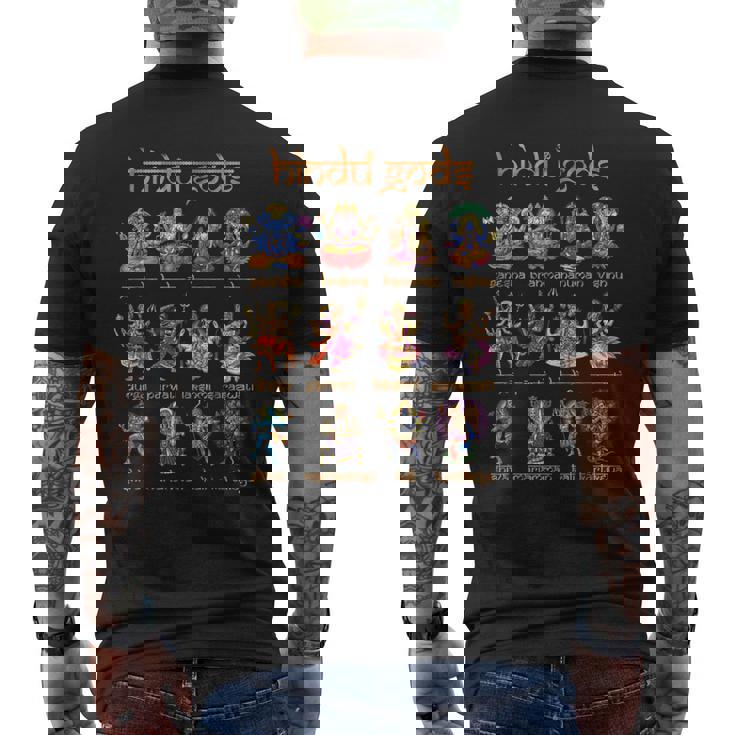 ヒンズー教の神 シヴァ ガネーシャ ハヌマーン ヒンズー教の女神 カーリー スピリチュアル 禅 ヨガ 瞑想 メンズTシャツ バックプリント