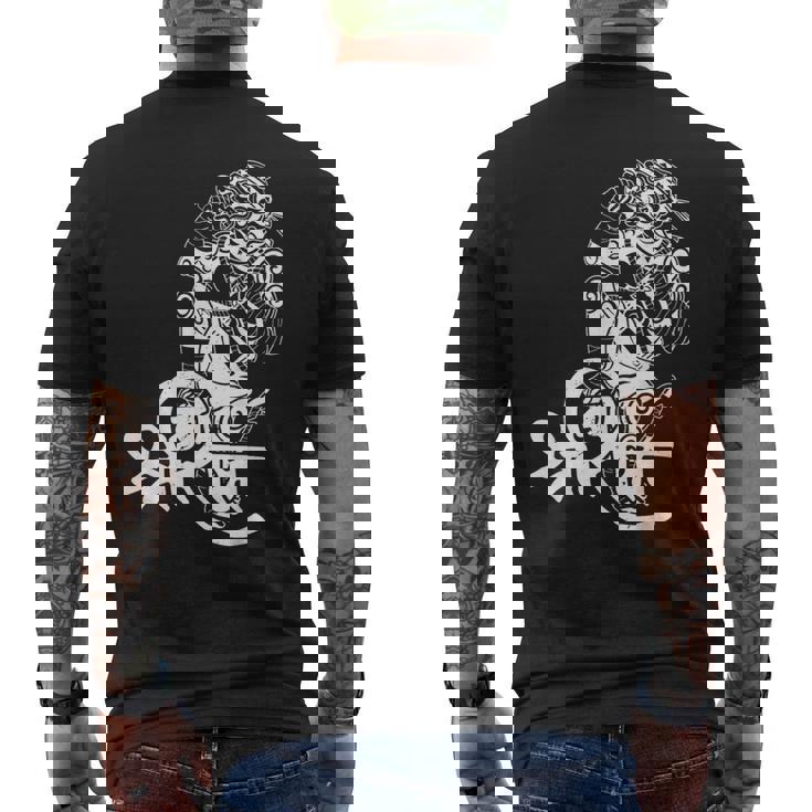 ヒンドゥー教のハヌマーン ヒンドゥー教 インド 仏教 観光客 古代国家 メンズTシャツ バックプリント