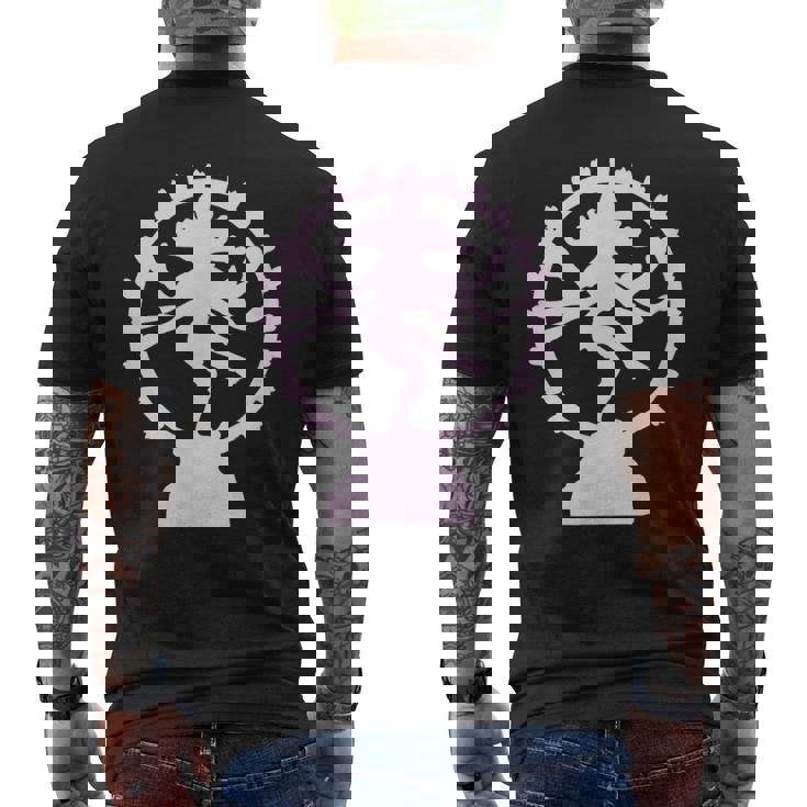 ヒンドゥー教の神シヴァ メンズTシャツ バックプリント