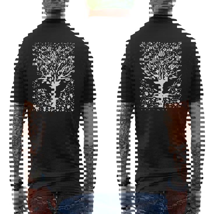 ビアズリーオーブリー作 マグノリアツリー 1895 長袖tシャツ メンズTシャツ バックプリント