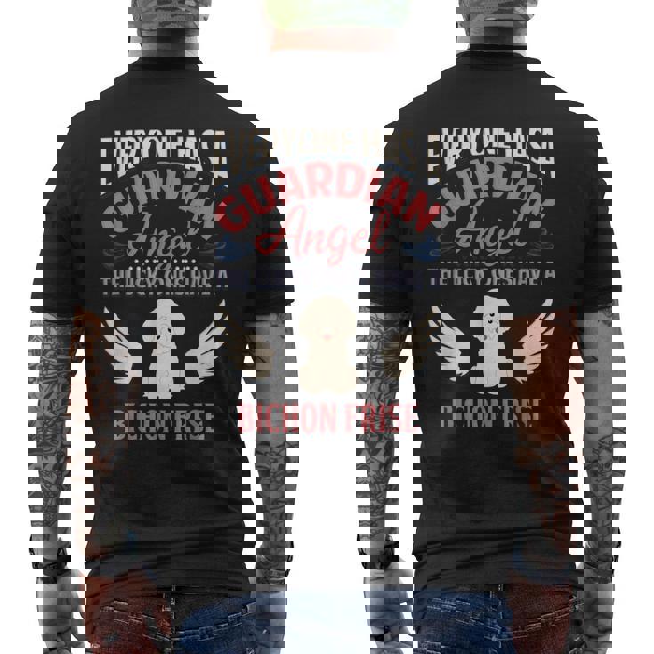 ビションフリーゼ エンジェル メンズTシャツ バックプリント