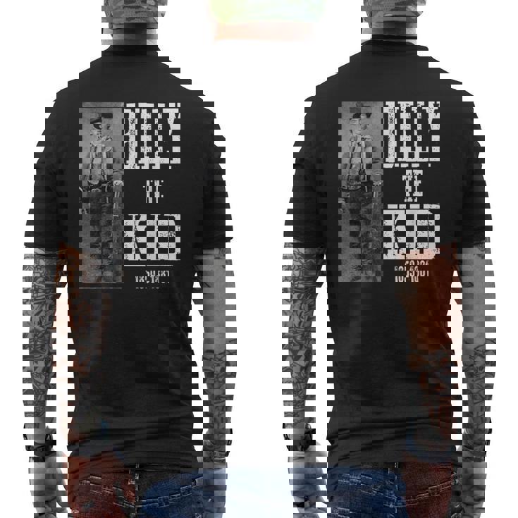 ビリー・ザ・キッド 1859-1881ウィリアム・H・ボニー、ヘンリー・マッカーティ メンズTシャツ バックプリント