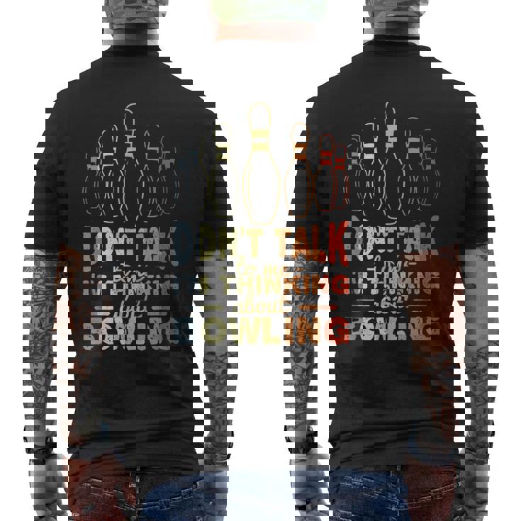 ビンテージボウリングジョークボウリングスポーツ メンズTシャツ バックプリント