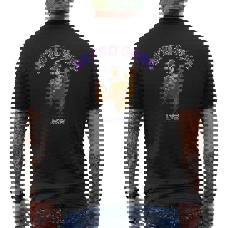 ピクセルアニマルズ アルパカ ブラウン はるまり Harumari レトロゲーム Lover Love ストリーマー メンズTシャツ バックプリント