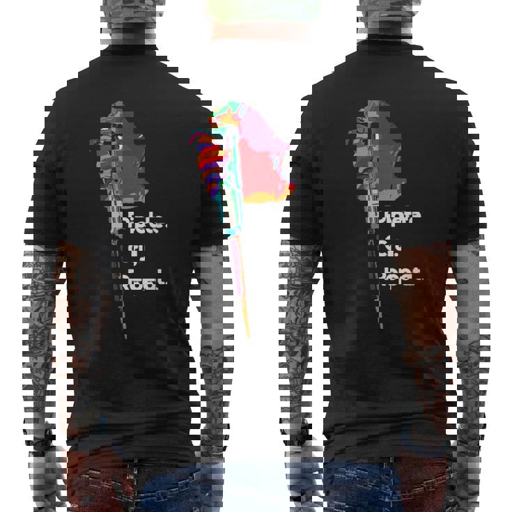 ピペットクライリピート Pcr ラボテック おもしろサイエンス サイエンス メンズTシャツ バックプリント